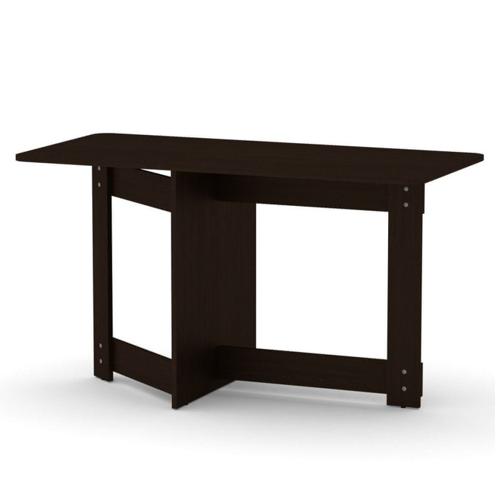 eoshop Rozkladacia stôl SMART-6 jedálenská (Farba dreva: wenge)